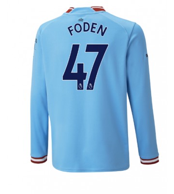 Manchester City Phil Foden #47 Hjemmedrakt 2022-23 Langermet